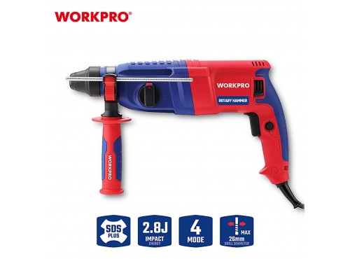 ΣΚΑΠΤΙΚΟ ΠΕΡΙΣΤΡΟΦΙΚΟ ΠΙΣΤΟΛΕΤΟ 800W SDS PLUS WP470406 WORKPRO