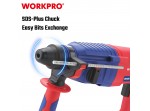ΣΚΑΠΤΙΚΟ ΠΕΡΙΣΤΡΟΦΙΚΟ ΠΙΣΤΟΛΕΤΟ 800W SDS PLUS WP470406 WORKPRO