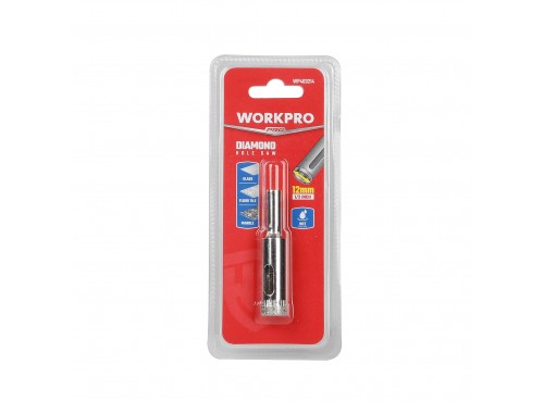 ΤΡΥΠΑΝΙ ΠΛΑΚΙΔΙΩΝ ΔΙΑΜΑΝΤΕ. Φ12mm WP403214 WORKPRO (ΚΑΡΤΕΛΑ)