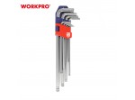 ΑΛΛΕΝ ΚΛΕΙΔΙΑ ΜΠΙΛΙΑΣ ΜΑΚΡΥΑ ΣΕΤ 9 τμχ WP222007 WORKPRO (PROFI) (ΚΑΡΤΕΛΑ)