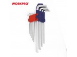 ΑΛΛΕΝ ΚΛΕΙΔΙΑ ΜΠΙΛΙΑΣ ΜΑΚΡΥΑ ΣΕΤ 9 τμχ WP222007 WORKPRO (PROFI) (ΚΑΡΤΕΛΑ)