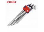 ΑΛΛΕΝ ΚΛΕΙΔΙΑ ΜΠΙΛΙΑΣ ΜΑΚΡΥΑ ΣΕΤ 9 τμχ WP222007 WORKPRO (PROFI) (ΚΑΡΤΕΛΑ)