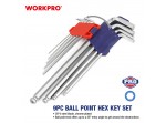 ΑΛΛΕΝ ΚΛΕΙΔΙΑ ΜΠΙΛΙΑΣ ΜΑΚΡΥΑ ΣΕΤ 9 τμχ WP222007 WORKPRO (PROFI) (ΚΑΡΤΕΛΑ)