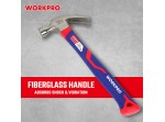 ΣΑΜΟΥΤΣΑ 450 gr FIBERGLASS ΛΑΒΗ WP241011 WORKPRO (PROFI)