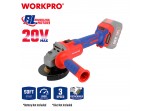 ΕΠΑΝΑΦΟΡΤΙΖΟΜΕΝΟΣ ΓΩΝΙΑΚΟΣ ΤΡΟΧΟΣ 20V-Li BL SOLO** Φ125mm WP392004 WORKPRO