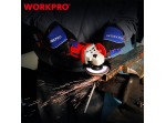 ΕΠΑΝΑΦΟΡΤΙΖΟΜΕΝΟΣ ΓΩΝΙΑΚΟΣ ΤΡΟΧΟΣ 20V-Li BL SOLO** Φ125mm WP392004 WORKPRO