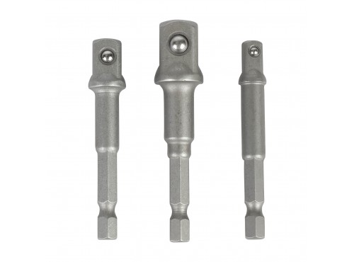 ΚΑΡΥΔΑΚΙ ΑΝΤΑΠΤΟΡΑΣ HEX ΣΕΤ 3τμχ (1/4", 3/8", 1/2") WP408250 WORKPRO (PROFI) (ΚΑΡΤΕΛΑ)