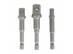 ΚΑΡΥΔΑΚΙ ΑΝΤΑΠΤΟΡΑΣ HEX ΣΕΤ 3τμχ (1/4", 3/8", 1/2") WP408250 WORKPRO (PROFI) (ΚΑΡΤΕΛΑ)
