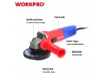 ΓΩΝΙΑΚΟΣ ΤΡΟΧΟΣ 1200W Φ125mm WP472024 WORKPRO (PROFI)