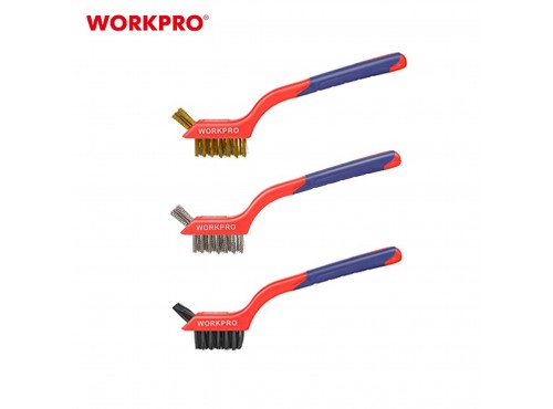 ΣΥΡΜΑΤΟΒΟΥΡΤΣΑ ΧΕΙΡΟΣ ΜΙΚΡΗ ΣΕΤ 3 τμχ WP253005 WORKPRO (PROFI) (ΚΑΡΤΕΛΑ)