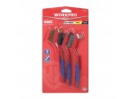 ΣΥΡΜΑΤΟΒΟΥΡΤΣΑ ΧΕΙΡΟΣ ΜΙΚΡΗ ΣΕΤ 3 τμχ WP253005 WORKPRO (PROFI) (ΚΑΡΤΕΛΑ)