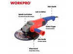 ΓΩΝΙΑΚΟΣ ΤΡΟΧΟΣ 2200W Φ230mm WP472004CERU WORKPRO (PROFI)