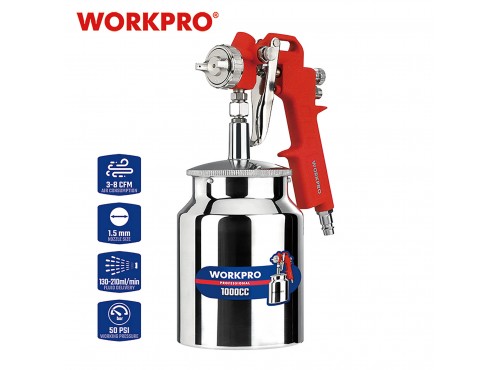 ΠΙΣΤΟΛΙ ΒΑΦΗΣ ΚΑΤΩ ΔΟΧΕΙΟ 1000ml (1,5mm) WP512002 WORKPRO
