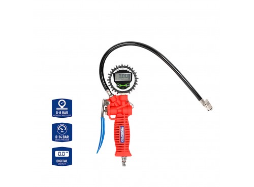 ΠΙΣΤΟΛΙ ΑΕΡΟΣ ΜΕ ΟΘΟΝΗ LCD (ΑΕΡΟΜΕΤΡΟ) 14bar WP512004 WORKPRO (ΚΑΡΤΕΛΑ)