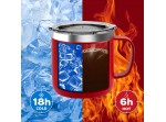 ΘΕΡΜΟΣ ΚΟΥΠΑ ΜΕ ΧΕΡΟΥΛΙ 413ml ΜΑΥΡΟ ST072003 SWISS+TECH