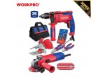 ΔΡΑΠΑΝΟ ΚΡΟΥΣΤΙΚΟ ΗΛΕΚΤΡΙΚΟ 710W + ΓΩΝΙΑΚΟΣ ΤΡΟΧΟΣ 800W Φ125mm COMBO-KIT WP500001 WORKPRO (PROFI)