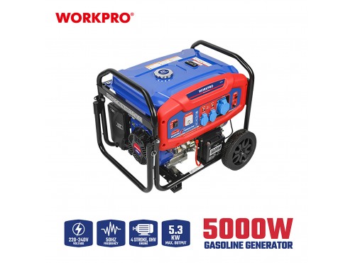 ΗΛΕΚΤΡΟΓΕΝΝΗΤΡΙΑ ΒΕΝΖΙΝΗΣ 6,6KVA(5,3KW) 4ΧΡΟΝΗ WP422001 WORKPRO (PROFI)