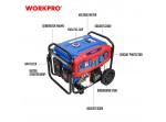ΗΛΕΚΤΡΟΓΕΝΝΗΤΡΙΑ ΒΕΝΖΙΝΗΣ 6,6KVA(5,3KW) 4ΧΡΟΝΗ WP422001 WORKPRO (PROFI)