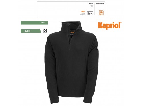 ΦΟΥΤΕΡ ΕΡΓΑΣΙΑΣ ΜΑΚΡΥΜΑΝΙΚΟ WOLF MICROFLEECE ΜΑΥΡΟ (XL) 28383 KAPRIOL