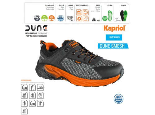 ΠΑΠΟΥΤΣΙ ΑΣΦΑΛΕΙΑΣ DUNE SMESH S3S - 45 KAPRIOL 44215