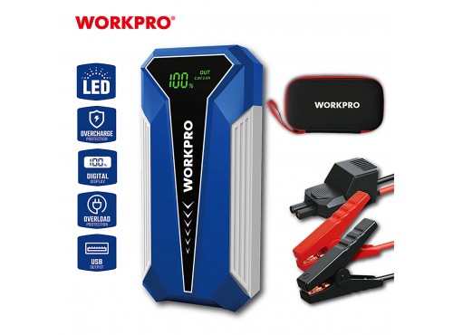 ΕΚΚΙΝΗΤΗΣ ΜΠΑΤΑΡΙΑΣ ΦΟΡΗΤΟΣ (JUMP STARTER) 600A WP359009 WORKPRO (PROFI)