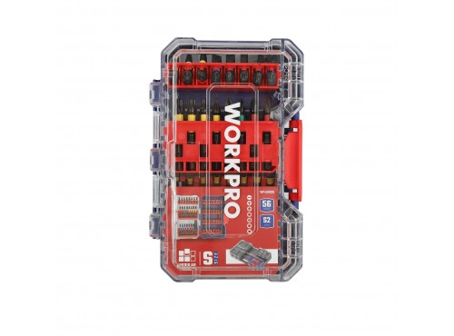 ΚΑΣΕΤΙΝΑ ΜΥΤΕΣ 1/4" ΣΕΤ 56 τμχ WP409028 WORKPRO