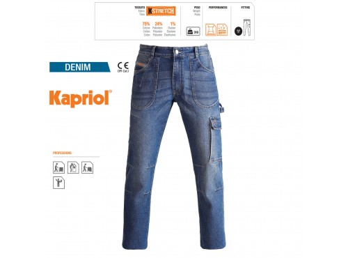 ΠΑΝΤΕΛΟΝΙ ΕΡΓΑΣΙΑΣ ΤΖΙΝ DENIM (XXL) 32543 KAPRIOL