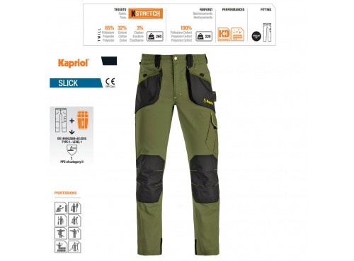 ΠΑΝΤΕΛΟΝΙ ΕΡΓΑΣΙΑΣ SLICK ΠΡΑΣΙΝΟ (XXXL) 35335 KAPRIOL