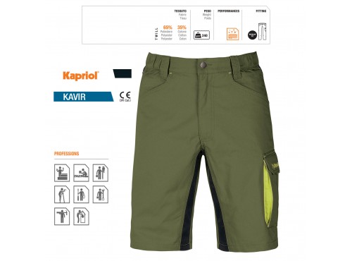 ΒΕΡΜΟΥΔΑ ΕΡΓΑΣΙΑΣ KAVIR ΛΑΔΙ / ΜΑΥΡΟ (XXXL) 35589 KAPRIOL