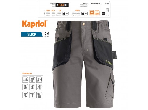 ΒΕΡΜΟΥΔΑ ΕΡΓΑΣΙΑΣ SLICK ΓΚΡΙ / ΜΑΥΡΟ (XXL) 36873 KAPRIOL