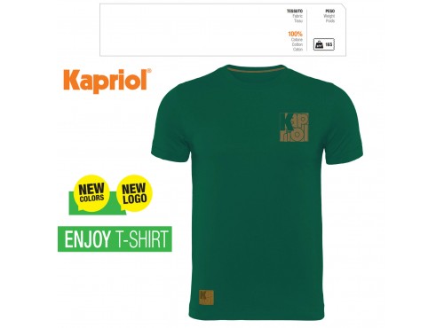 ΜΠΛΟΥΖΑΚΙ ΕΡΓΑΣΙΑΣ T-SHIRT ENJOY ΚΟΝΤΟΜΑΝΙΚΟ ΚΥΠΑΡΙΣΣΙ (XXXL) 60835 KAPRIOL