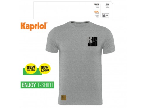 ΜΠΛΟΥΖΑΚΙ ΕΡΓΑΣΙΑΣ T-SHIRT ENJOY ΚΟΝΤΟΜΑΝΙΚΟ ΓΚΡΙ ΜΕΛΑΝΖΕ (XXXL) 60845 KAPRIOL