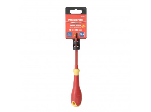 ΚΑΤΣΑΒΙΔΙ ΜΕ ΜΟΝΩΣΗ VDA ΕΩΣ 1000V ΙΣΙΟ 4,0x100mm WP341024 WORKPRO (PROFI) (ΚΑΡΤΕΛΑ)