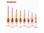 ΚΑΤΣΑΒΙΔΙΑ ΣΕΤ 8τμχ ΜΕ ΜΟΝΩΣΗ VDA ΕΩΣ 1000V WP204700 WORKPRO (PROFI) (ΚΑΡΤΕΛΑ)