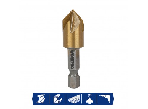ΤΡΥΠΑΝΙ ΜΕΤΑΛΛΟΥ ΚΩΝΙΚΟ 10mm (ΥΠΟΔΟΧΗ 1/4" HEX) WP400440 WORKPRO (PROFI)
