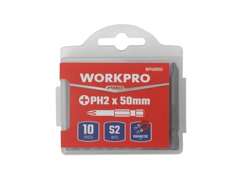 ΜΥΤΕΣ PH ΑΠΛΕΣ 2.0 x 50mm ΜΑΓΝΗΤΙΚΕΣ ΣΕΤ 10τμχ ΛΕΠΤΟ ΣΤΕΛΕΧΟΣ WP408051 WORKPRO (ΚΑΡΤΕΛΑ)