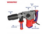 ΣΚΑΠΤΙΚΟ ΠΕΡΙΣΤΡΟΦΙΚΟ ΠΙΣΤΟΛΕΤΟ 1500W SDS. MAX (10,0 Joule) WP470405CE WORKPRO (PROFI)