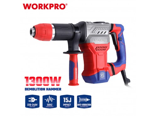 ΣΚΑΠΤΙΚΟ ΠΙΣΤΟΛΕΤΟ. 1300W ΥΠΟΔΟΧΗ HEX17 (15,0 Joule) WP470600CE WORKPRO (PROFI)
