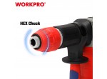 ΣΚΑΠΤΙΚΟ ΠΙΣΤΟΛΕΤΟ. 1300W ΥΠΟΔΟΧΗ HEX17 (15,0 Joule) WP470600CE WORKPRO (PROFI)